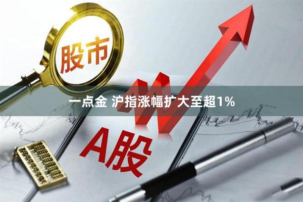 一点金 沪指涨幅扩大至超1%